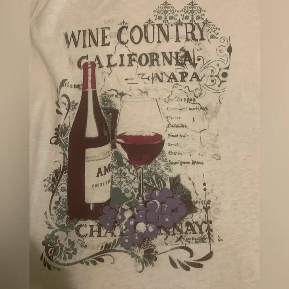 Wine-Theme Long Sleeve T-Shirt Lot of 2 Size XL - Picture 4 of 14